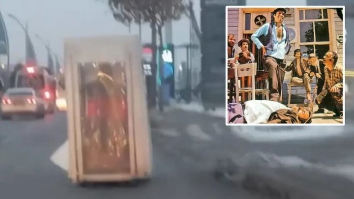 Yolda Heyrət Doğuran Mənzərə: Ağıla Məşhur Film Səhnəsi Gəldi - VİDEO