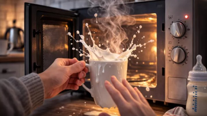 Mikrodalğalı Sobada Süd Qızdırmaq: Yanıqlara Səbəb Ola Bilər!