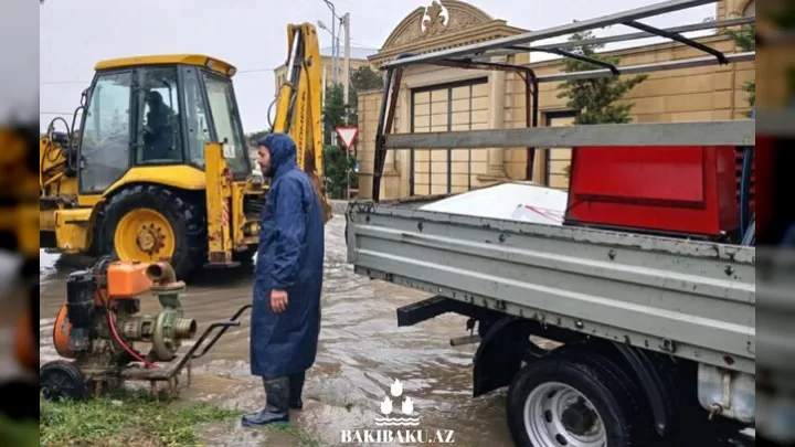 Bakı Qəsəbələrində Yağış Fəsadları Aradan Qaldırılır: Son Vəziyyət