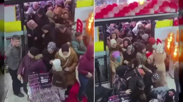 Sivasda Mağaza Açılışı Fəlakəti: İzdihamda İnsanlar əzildi!