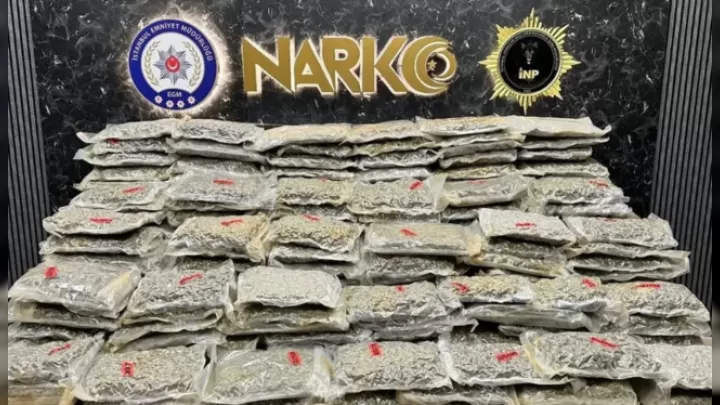 İstanbulda Narkotik əməliyyatı: Yarım Tondan çox Skank Müəyyən Edildi